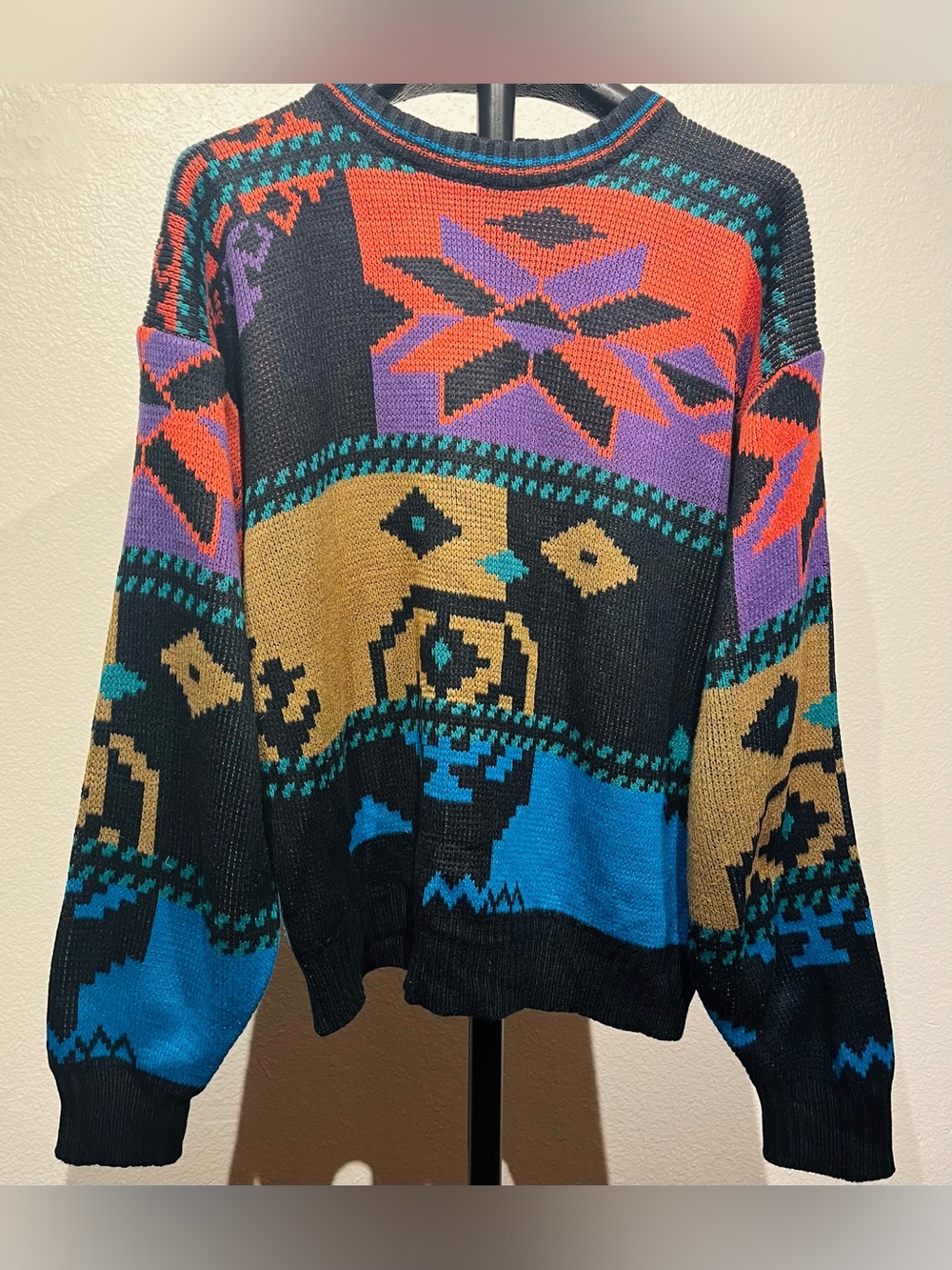 Vintage Michael Gerald Geometric Multicolor Sweater - Size S (Women’s)
